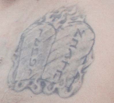 the 10 commandments tattooed